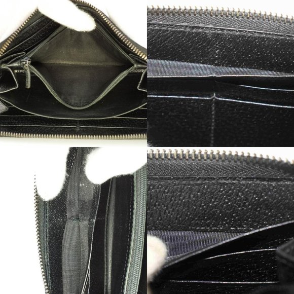 Auth Gucci Zippy Wallet Black Canvas #7106G90 - Picture 13 of 14